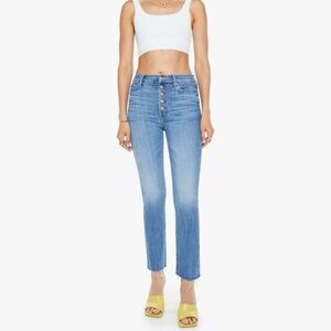 MOTHER denim Pixie Dazzler Ankle Fray Sz 28